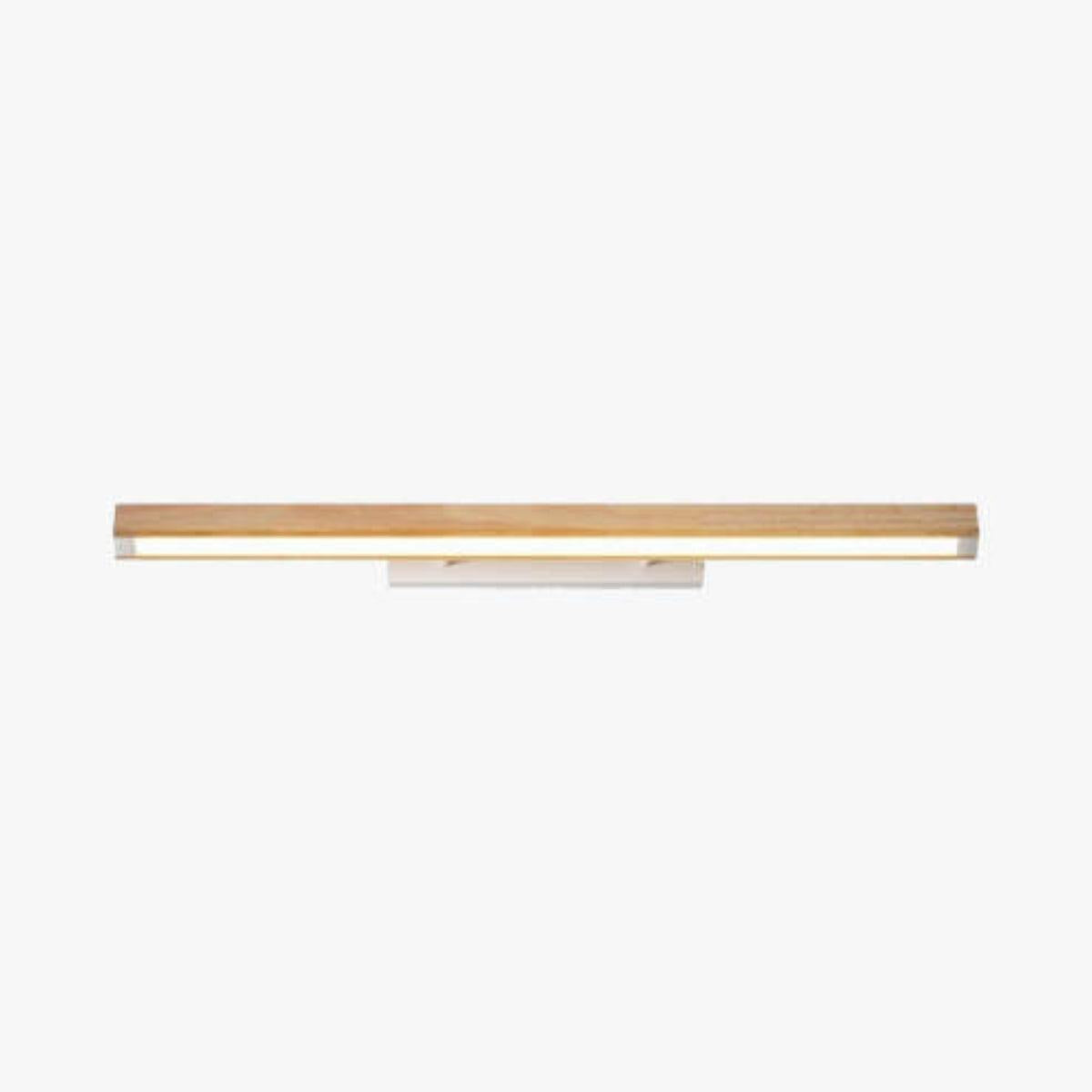 Wood Styled Bathroom Vanity Light Fixture For Above Mirror